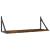 Rafturi de perete, 2 buc., stejar fumuriu, 80x25x25,5 cm, lemn GartenMobel Dekor