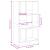 Bibliotecă, stejar maro, 57x28,5x107,5 cm, lemn prelucrat GartenMobel Dekor