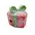 Decoratiune Craciun, cadou cu fundita, cu inimioare, rosu si verde, LED, 3xAA, 28x28x27 cm GartenVIP DiyLine