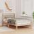 Cadru de pat cu headboard Maro 75 x 190 cm Lemn de brad solid GartenMobel Dekor