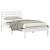 Cadru de pat cu headboard Alb 75 x 190 cm Lemn de brad solid GartenMobel Dekor