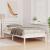 Cadru de pat cu headboard Alb 75 x 190 cm Lemn de brad solid GartenMobel Dekor
