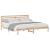 Cadru de pat cu headboard Maro 200 x 200 cm Lemn de brad solid GartenMobel Dekor