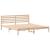 Cadru de pat cu headboard Maro 200 x 200 cm Lemn de brad solid GartenMobel Dekor
