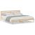 Cadru de pat cu headboard Maro 200 x 200 cm Lemn de brad solid GartenMobel Dekor