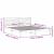 Cadru de pat cu headboard Maro 200 x 200 cm Lemn de brad solid GartenMobel Dekor