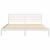 Cadru de pat cu headboard Alb 200 x 200 cm Lemn de brad solid GartenMobel Dekor