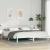 Cadru de pat cu headboard Alb 200 x 200 cm Lemn de brad solid GartenMobel Dekor