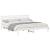 Cadru de pat cu headboard Alb 200 x 200 cm Lemn de brad solid GartenMobel Dekor
