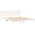 Cadru de pat cu headboard Alb 200 x 200 cm Lemn de brad solid GartenMobel Dekor