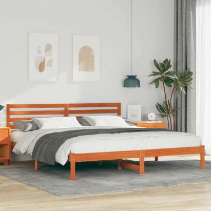 Cadru de pat Maro ceruit 200 x 200 cm Lemn de brad solid GartenMobel Dekor