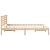 Cadru de pat cu headboard Maro 160 x 200 cm Lemn de brad solid GartenMobel Dekor