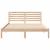 Cadru de pat cu headboard Maro 150 x 200 cm Lemn de brad solid GartenMobel Dekor