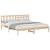 Cadru de pat cu headboard Maro 150 x 200 cm Lemn de brad solid GartenMobel Dekor