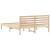 Cadru de pat cu headboard Maro 140 x 200 cm Lemn de brad solid GartenMobel Dekor
