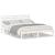 Cadru de pat cu headboard Alb 140 x 200 cm Lemn de brad solid GartenMobel Dekor