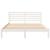 Cadru de pat cu headboard Alb 140 x 200 cm Lemn de brad solid GartenMobel Dekor