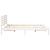 Cadru de pat cu headboard Alb 140 x 200 cm Lemn de brad solid GartenMobel Dekor