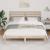 Cadru de pat cu headboard Maro 120 x 200 cm Lemn de brad solid GartenMobel Dekor