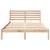 Cadru de pat cu headboard Maro 120 x 200 cm Lemn de brad solid GartenMobel Dekor