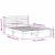 Cadru de pat cu headboard Maro 120 x 200 cm Lemn de brad solid GartenMobel Dekor