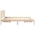 Cadru de pat cu headboard Maro 120 x 190 cm Lemn de brad solid GartenMobel Dekor