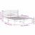 Cadru de pat cu headboard Alb 120 x 190 cm Lemn de brad solid GartenMobel Dekor