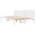 Cadru de pat cu headboard Alb 120 x 190 cm Lemn de brad solid GartenMobel Dekor
