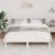 Cadru de pat cu headboard Alb 120 x 190 cm Lemn de brad solid GartenMobel Dekor