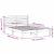 Cadru de pat cu headboard Maro 140 x 190 cm Lemn de brad solid GartenMobel Dekor