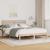 Cadru de pat cu headboard Maro 140 x 190 cm Lemn de brad solid GartenMobel Dekor