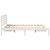 Cadru de pat cu headboard Alb 140 x 190 cm Lemn de brad solid GartenMobel Dekor