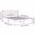 Cadru de pat cu headboard Maro 135 x 190 cm Lemn de brad solid GartenMobel Dekor