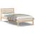 Cadru de pat cu headboard Maro 100 x 210 cm Lemn de brad solid GartenMobel Dekor