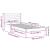 Cadru de pat cu headboard Maro 100 x 210 cm Lemn de brad solid GartenMobel Dekor
