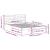 Cadru de pat cu headboard Maro 140 x 210 cm Lemn de brad solid GartenMobel Dekor