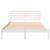 Cadru de pat cu headboard Alb 140 x 210 cm Lemn de brad solid GartenMobel Dekor