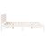Cadru de pat cu headboard Alb 140 x 210 cm Lemn de brad solid GartenMobel Dekor