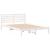 Cadru de pat cu headboard Alb 140 x 210 cm Lemn de brad solid GartenMobel Dekor