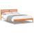 Cadru de pat Maro ceruit 140 x 210 cm Lemn de brad solid GartenMobel Dekor