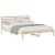 Cadru de pat cu headboard Maro 160 x 210 cm Lemn de brad solid GartenMobel Dekor