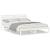 Cadru de pat cu headboard Alb 160 x 210 cm Lemn de brad solid GartenMobel Dekor