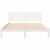 Cadru de pat cu headboard Alb 160 x 210 cm Lemn de brad solid GartenMobel Dekor