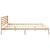 Cadru de pat cu headboard Maro 180 x 210 cm Lemn de brad solid GartenMobel Dekor