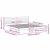 Cadru de pat cu headboard Maro 200 x 210 cm Lemn de brad solid GartenMobel Dekor