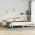 Cadru de pat cu headboard Maro 200 x 210 cm Lemn de brad solid GartenMobel Dekor