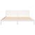 Cadru de pat cu headboard Alb 200 x 210 cm Lemn de brad solid GartenMobel Dekor
