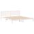 Cadru de pat cu headboard Alb 200 x 210 cm Lemn de brad solid GartenMobel Dekor