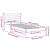 Cadru de pat cu headboard Maro 90 x 220 cm Lemn de brad solid GartenMobel Dekor