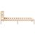 Cadru de pat cu headboard Maro 90 x 220 cm Lemn de brad solid GartenMobel Dekor